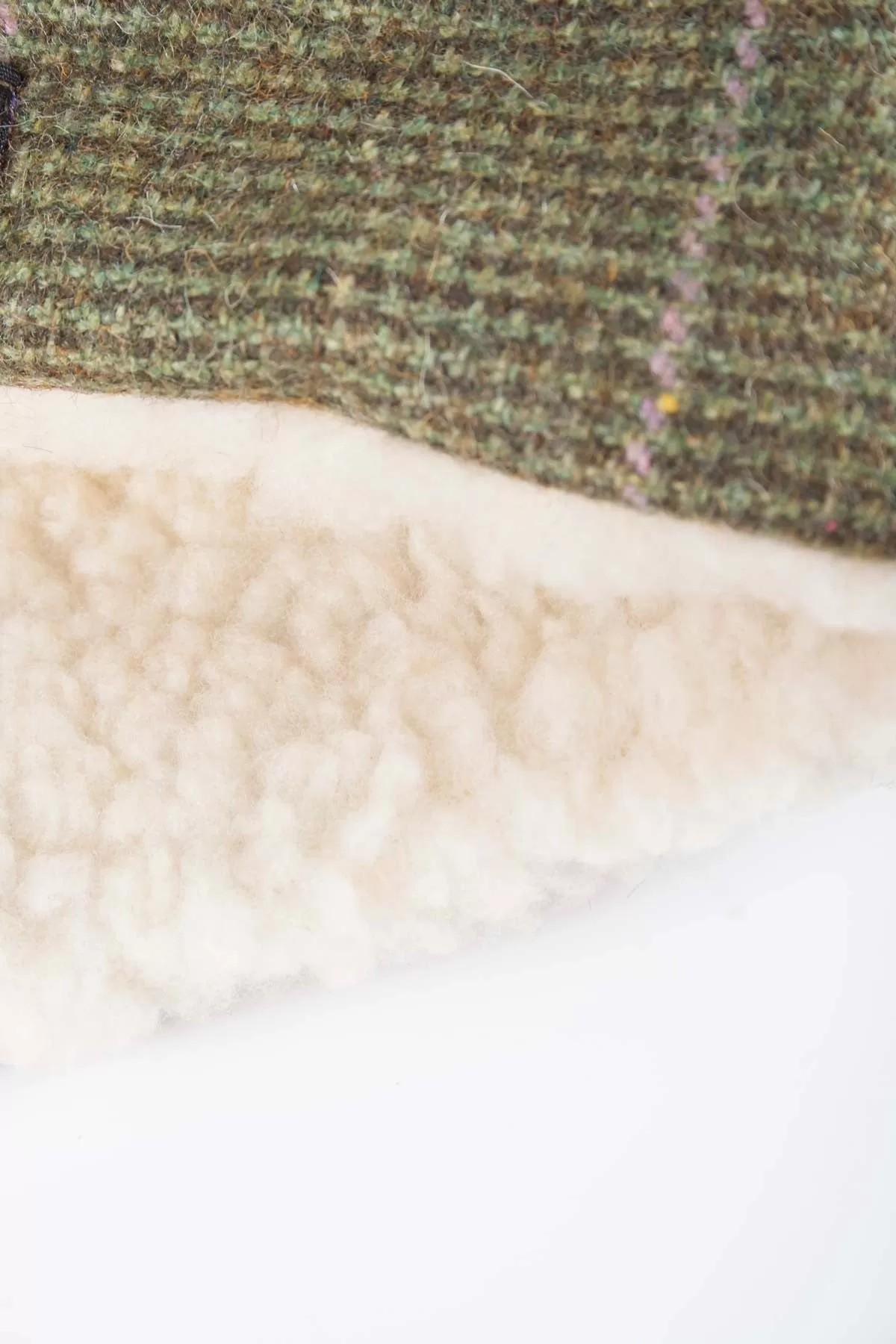 Ladies Sherpa Lined Tweed Headband