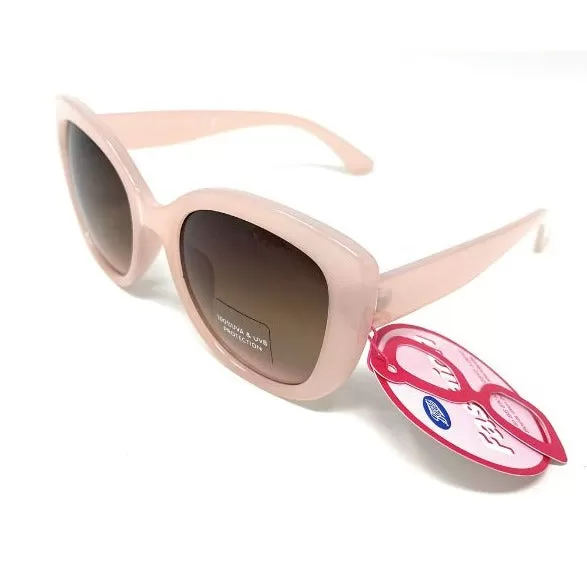 Ladies Sunglasses Fun Pink Retro Frame Boots 035J