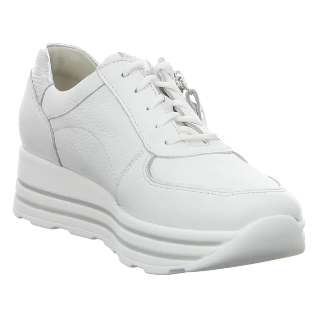 Ladies Waldlaufer Trainers White Leather Soft Zip H Wider Fitting 758009 200 150 Lana sale