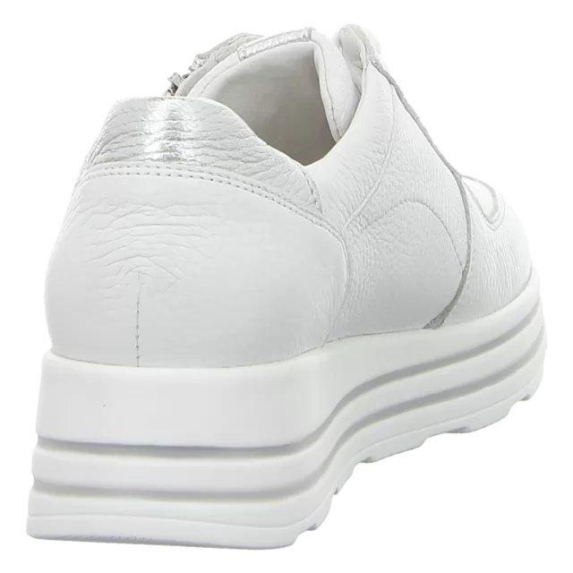 Ladies Waldlaufer Trainers White Leather Soft Zip H Wider Fitting 758009 200 150 Lana sale