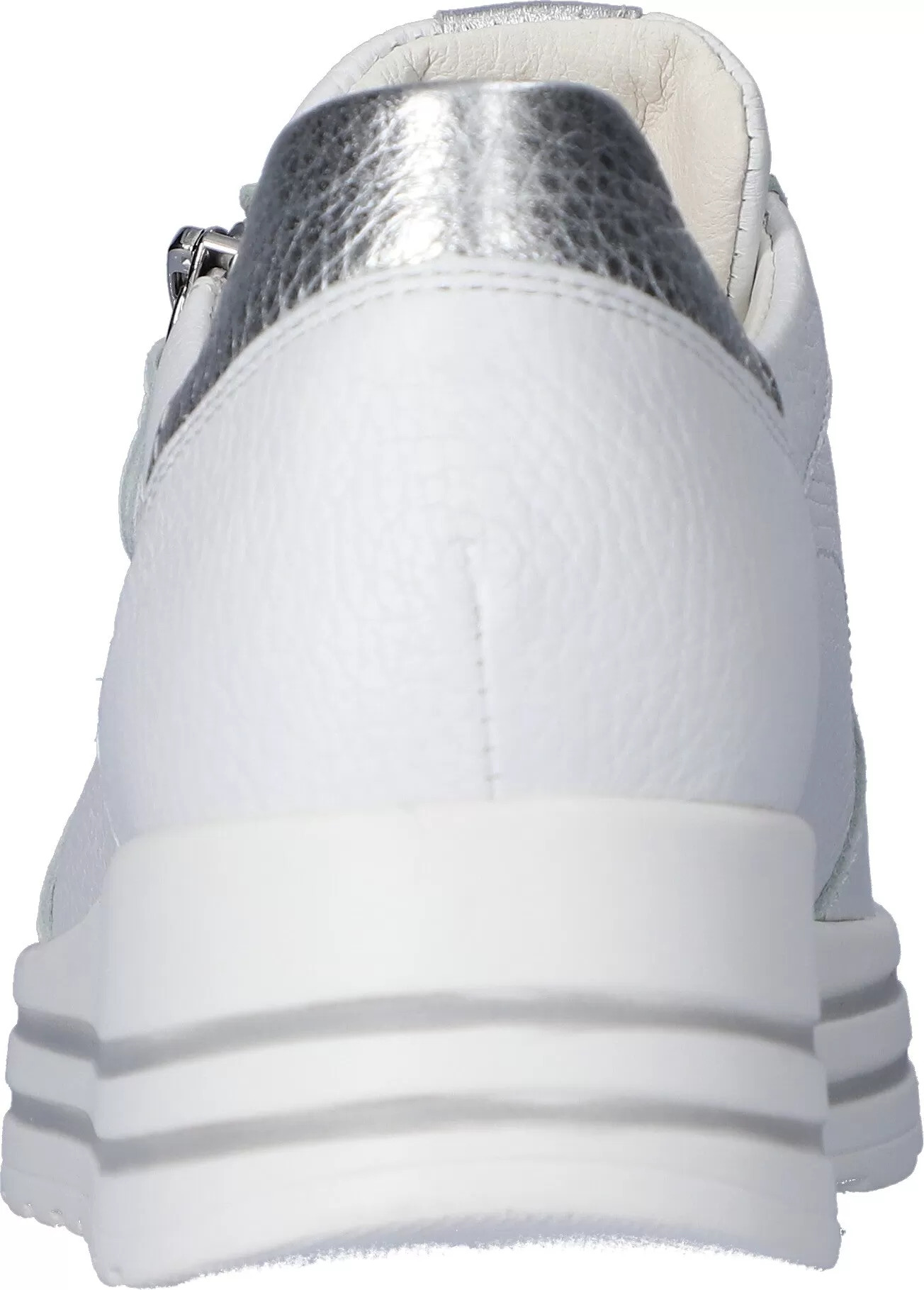 Ladies Waldlaufer Trainers White Leather Soft Zip H Wider Fitting 758009 200 150 Lana sale