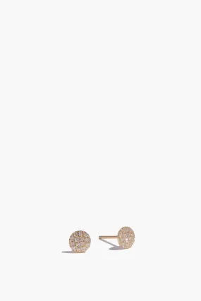 Lauren Joy Mini Disc Studs in Yellow Gold