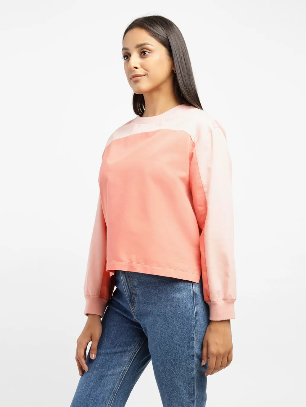 Levi's X Deepika Padukone Colour Blocked Sporty Top Pink