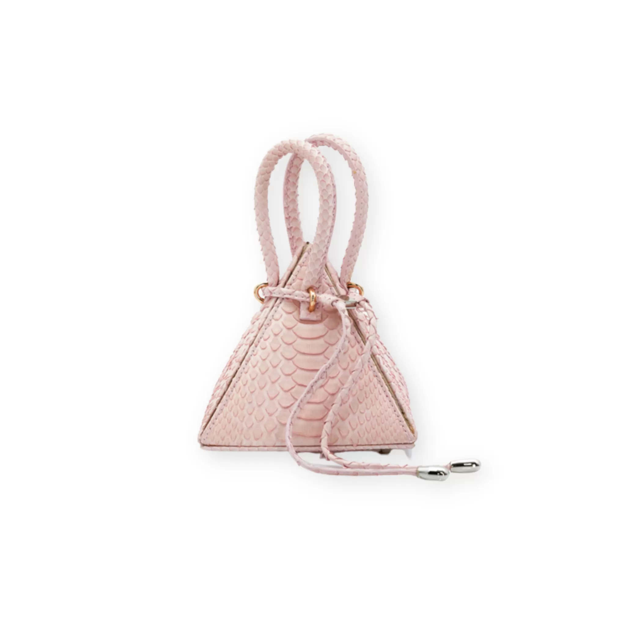 LIA Exotic Python Pastel Pink Leather Mini Bag