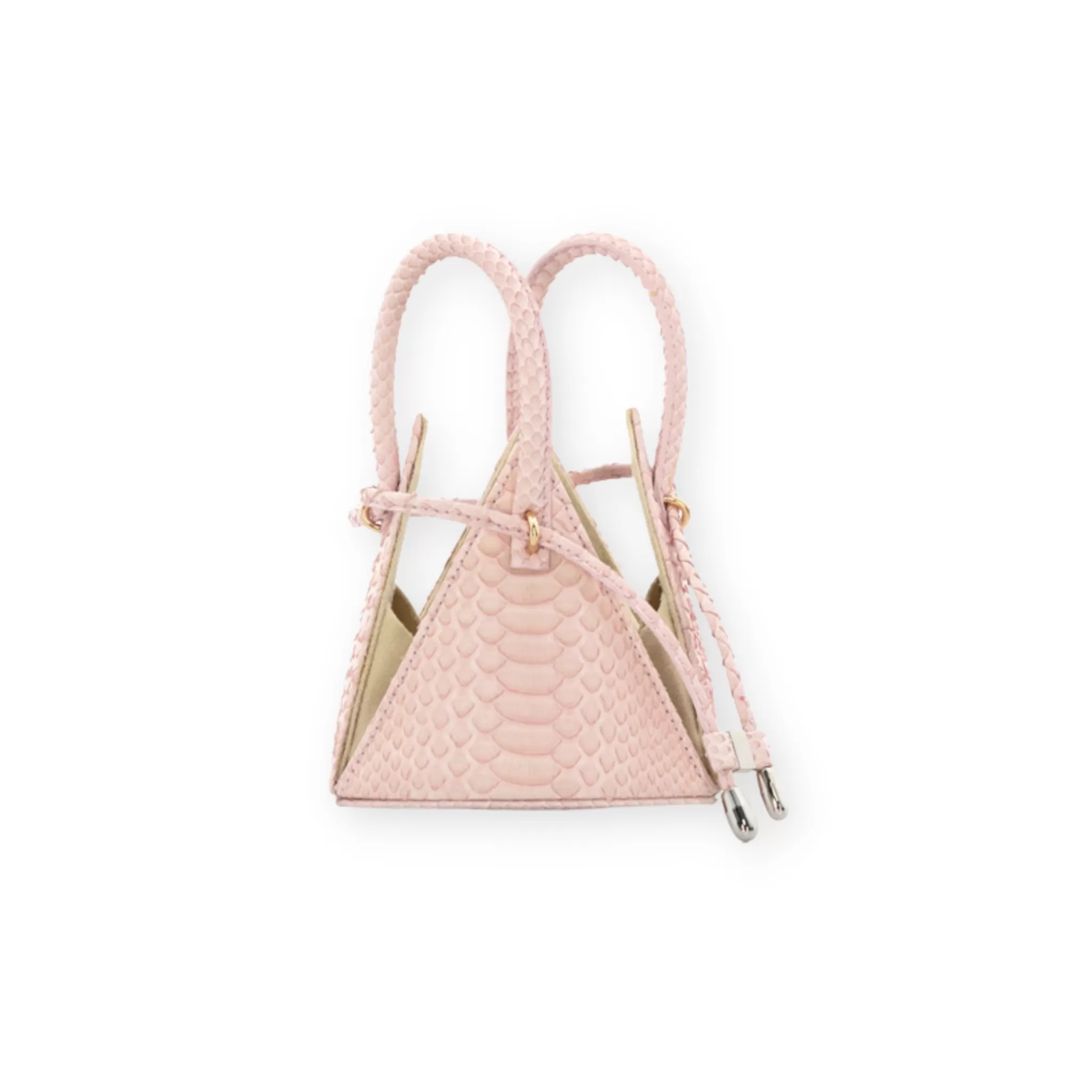 LIA Exotic Python Pastel Pink Leather Mini Bag