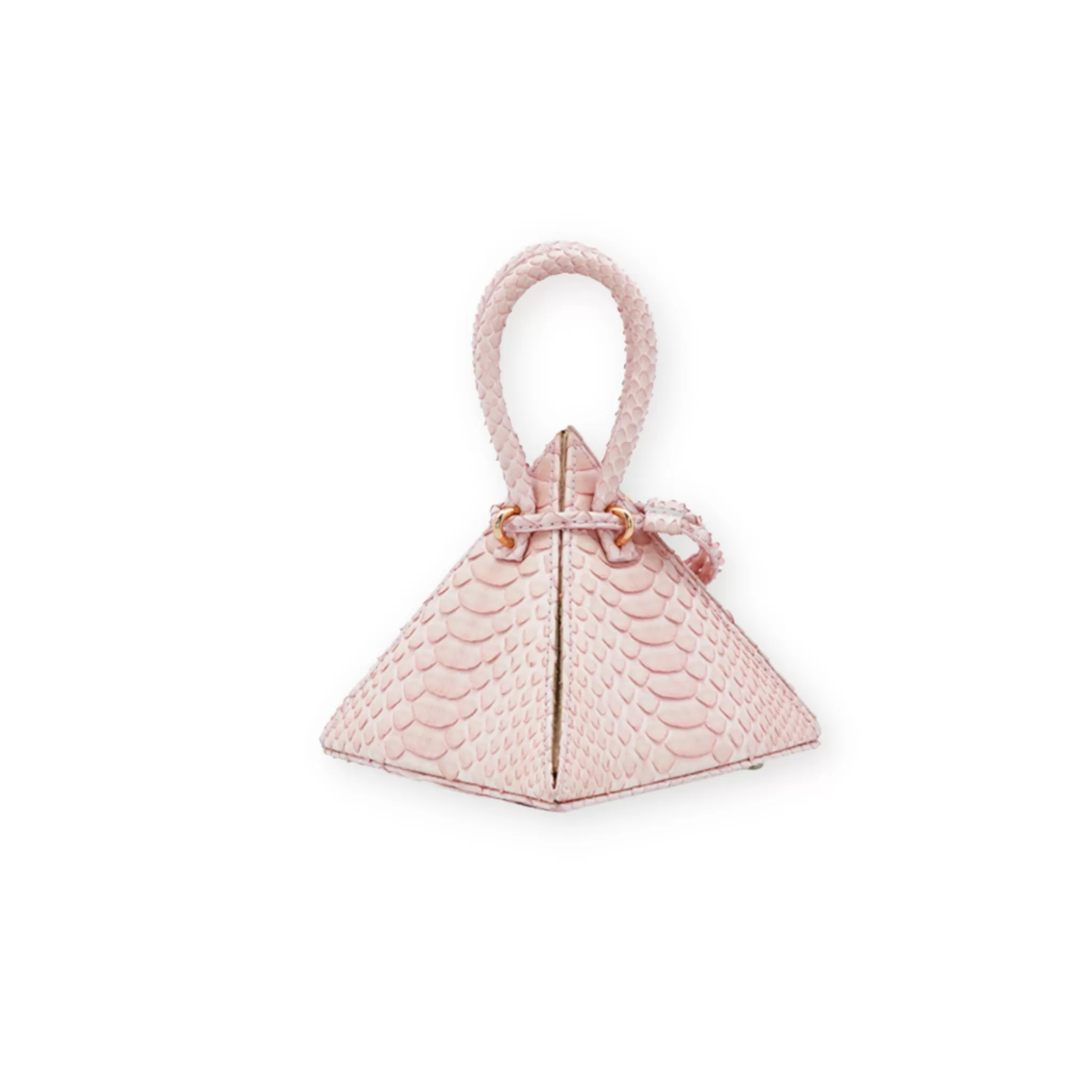 LIA Exotic Python Pastel Pink Leather Mini Bag