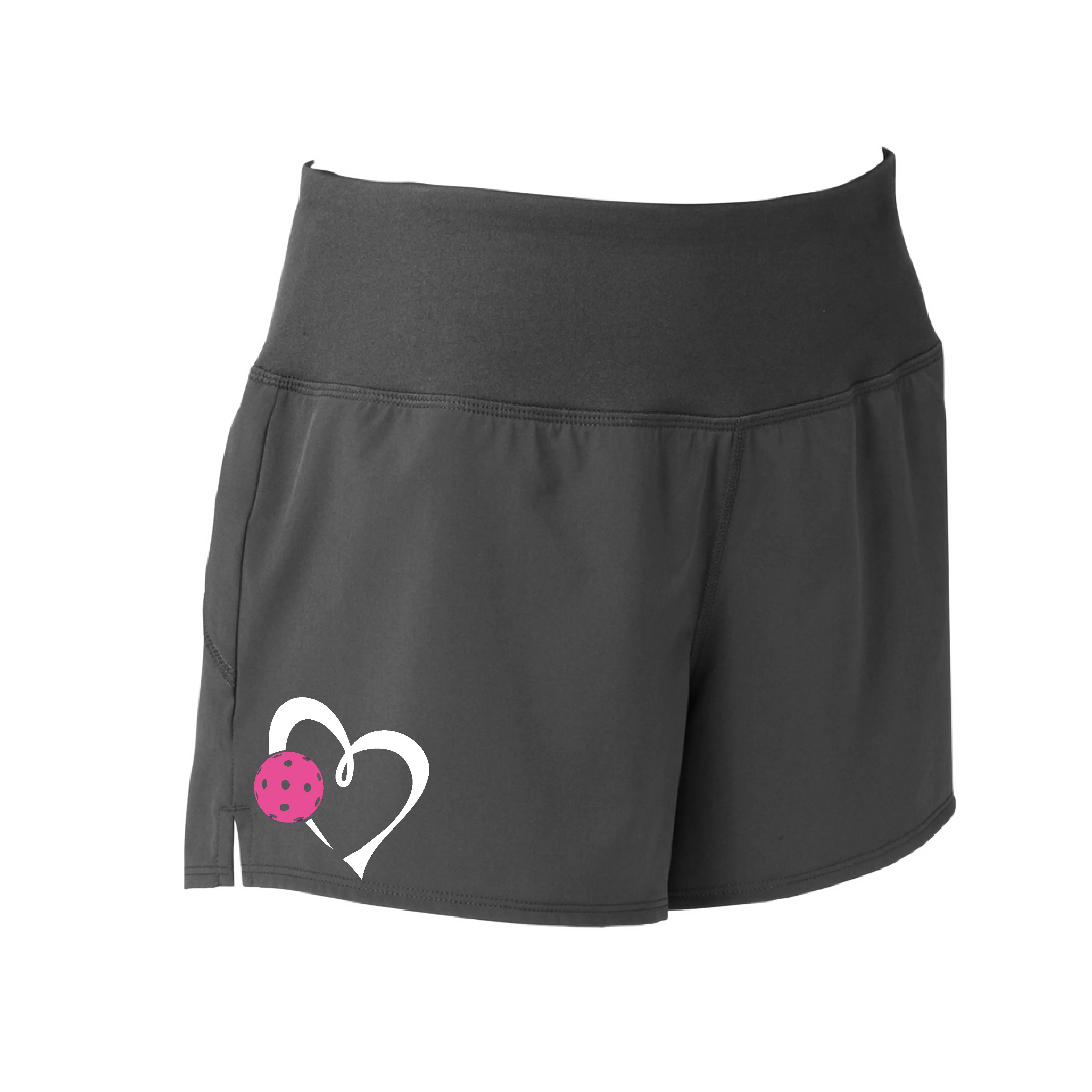 Love Pickleball Heart (Pink) | Women's Pickleball Shorts