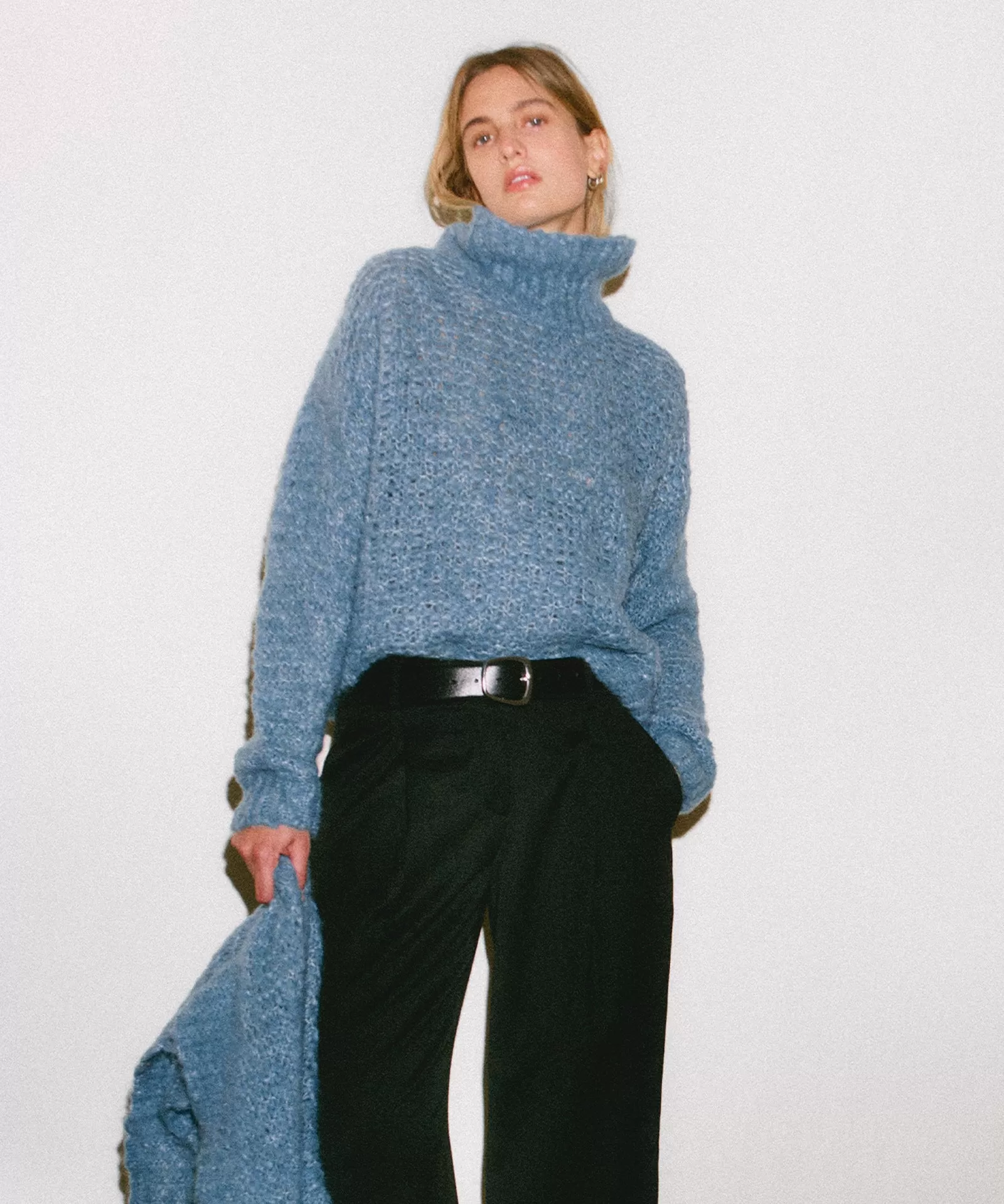 Luxe Boucle Turtleneck