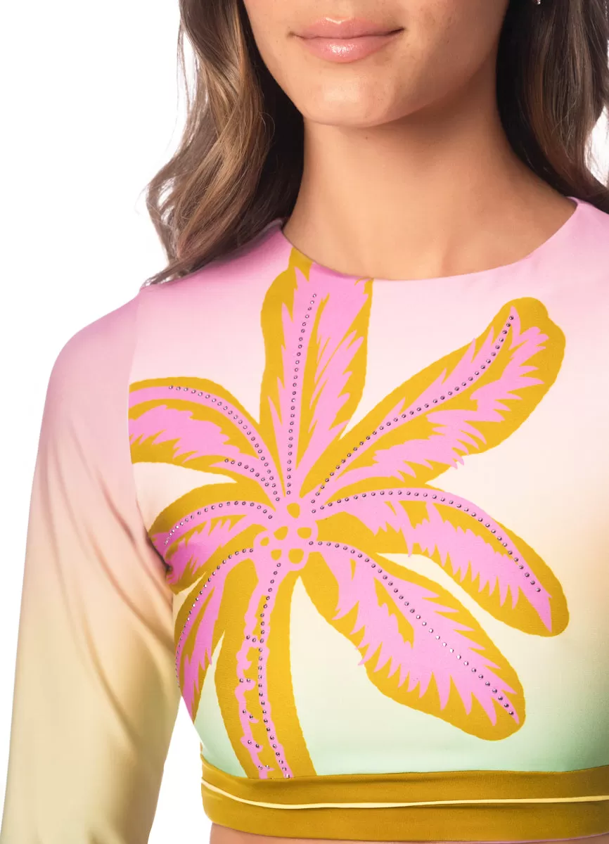 Maaji Candy Palms Spectacular Long Sleeve Bikini Top