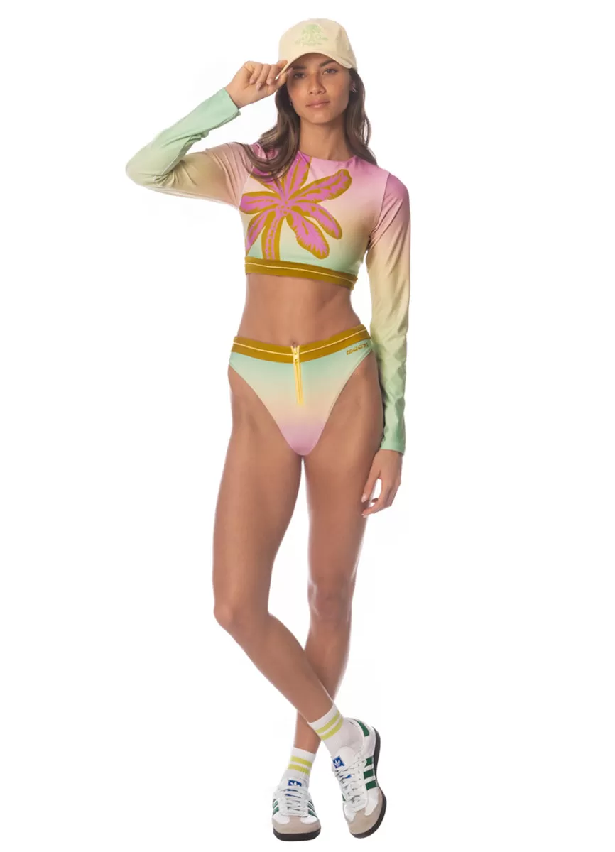 Maaji Candy Palms Spectacular Long Sleeve Bikini Top