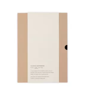 Mark Fold Classic Lined Notebook: Sand