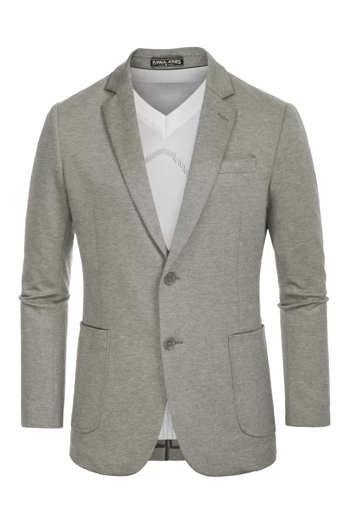 Mens Casual Knit Blazer Two Button Unlined Stretch Sport Coat Suit