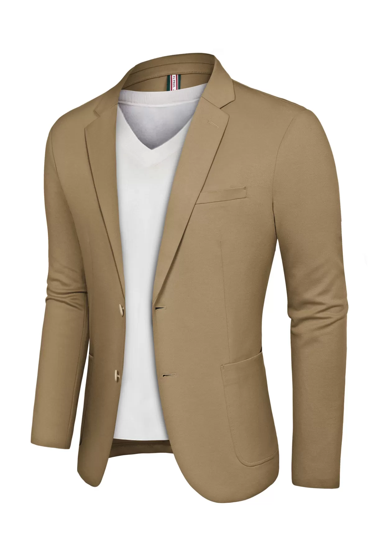 Mens Casual Knit Blazer Two Button Unlined Stretch Sport Coat Suit