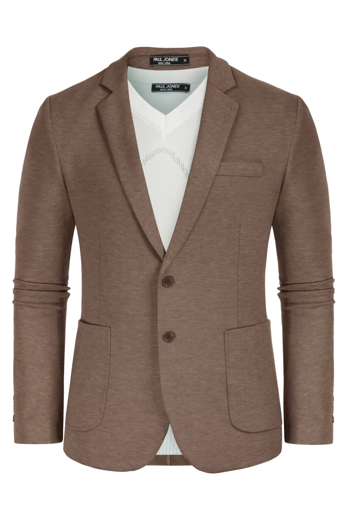 Mens Casual Knit Blazer Two Button Unlined Stretch Sport Coat Suit