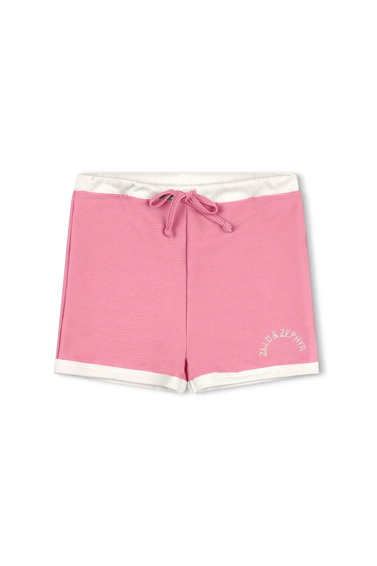 Mini Rib Logo Surf Short - Flamingo Pink