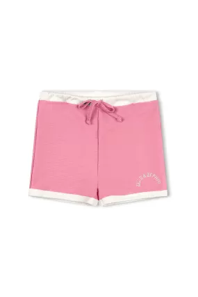 Mini Rib Logo Surf Short - Flamingo Pink