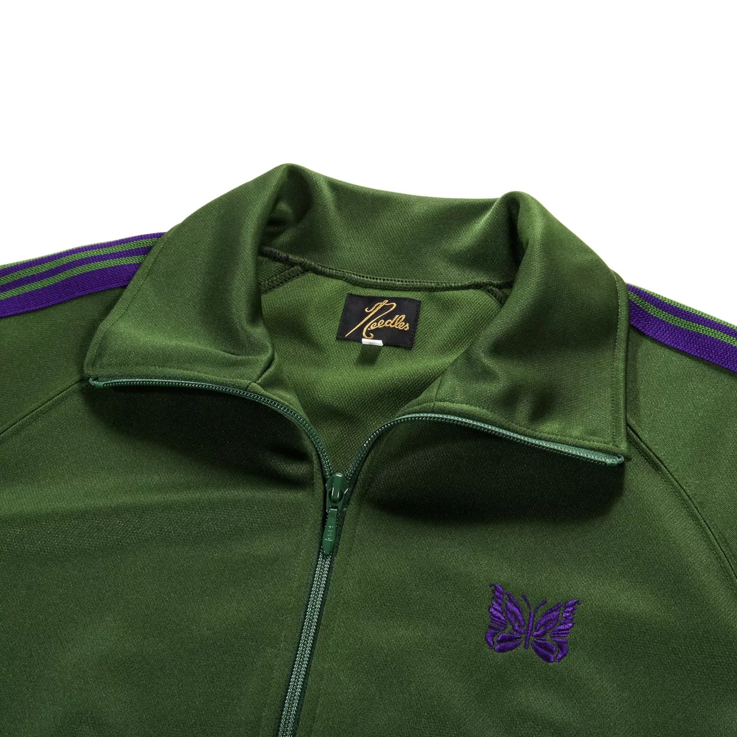 NEEDLES TRACK JACKET POLY SMOOTH IVY GREEN