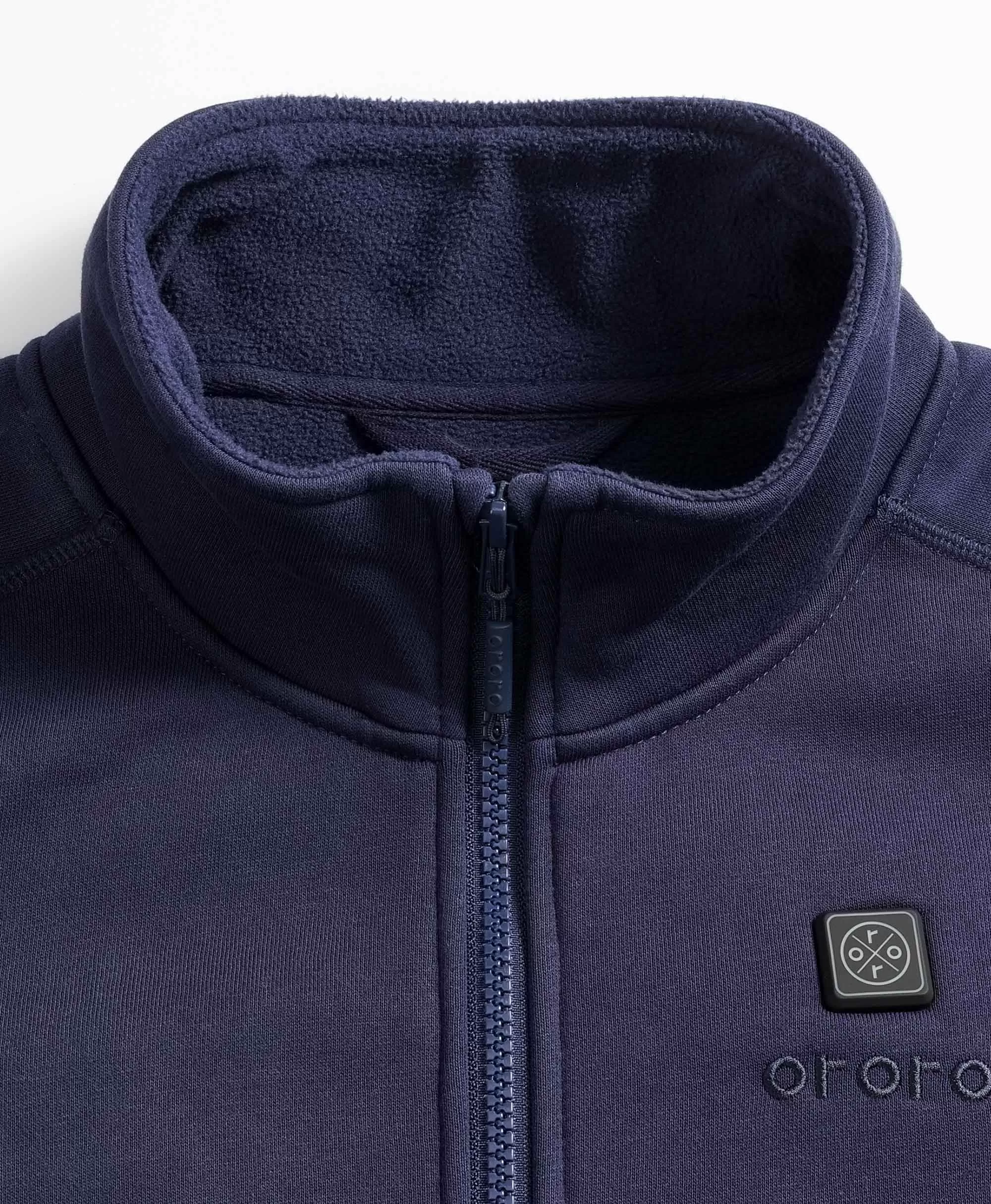 (Open-Box) Women's Heated Fleece Jacket - Blue (Battery Not Included)