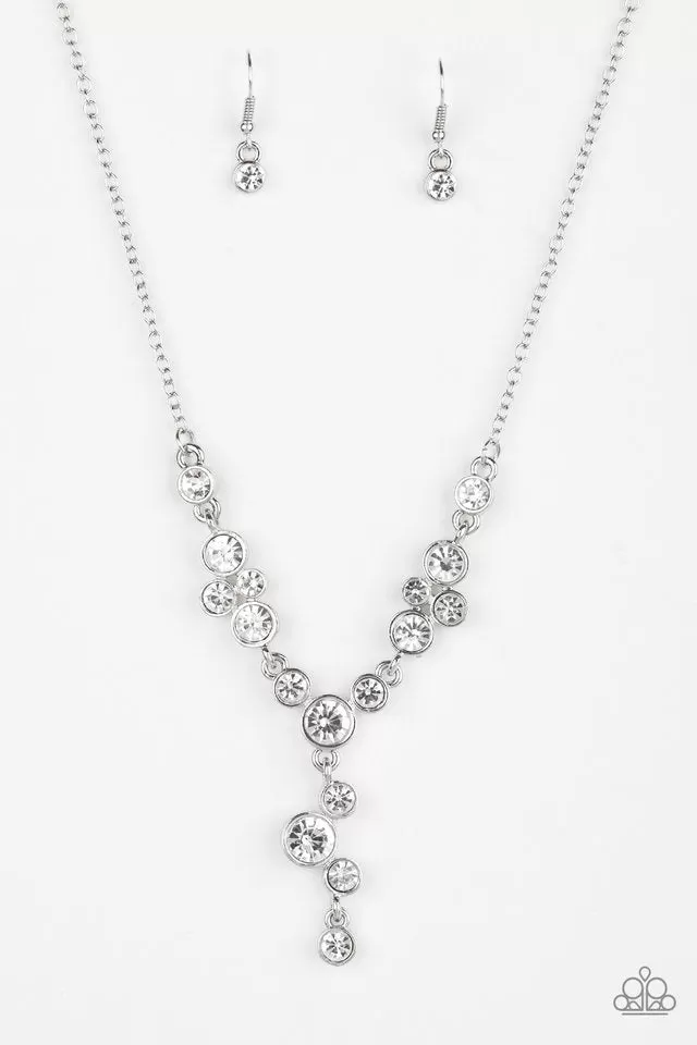 Paparazzi Accessories - Five Star Starlight - Silver Necklace