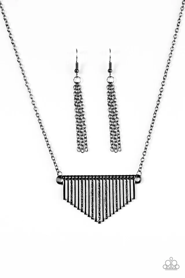 Paparazzi Accessories  - Imperially Industrial - Black Necklace