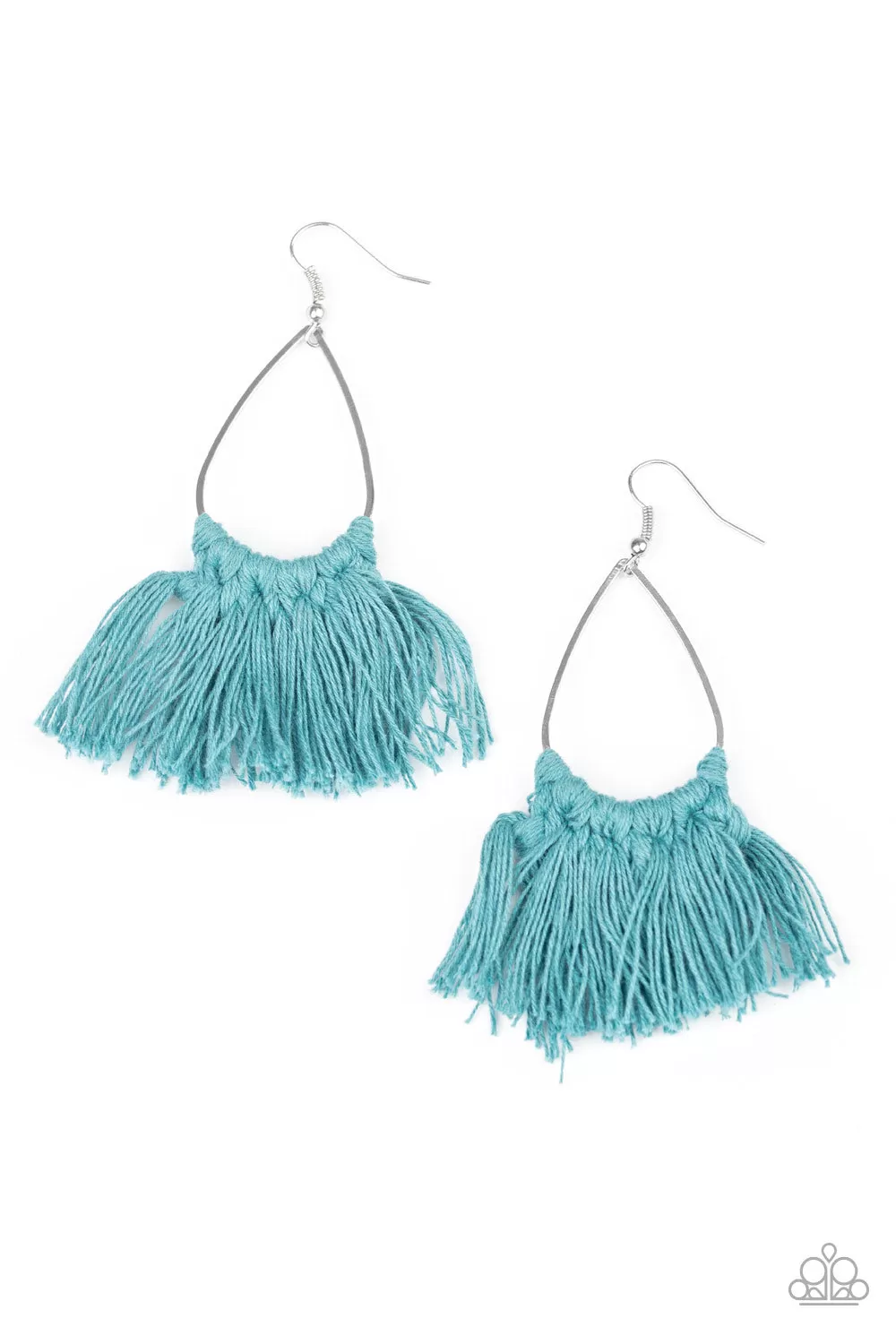 Paparazzi Accessories - Tassel Treat - Blue Earrings