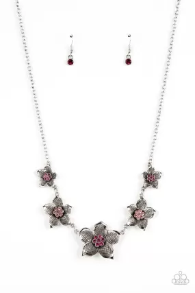 Paparazzi Accessories - Wallflower Wonderland - Pink Necklace