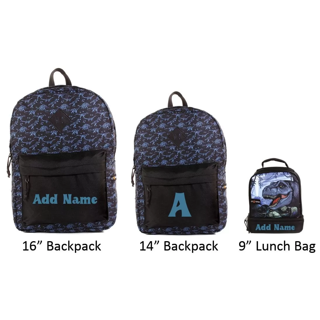 Personalized School Backpack or Lunch Bag - Jurassic