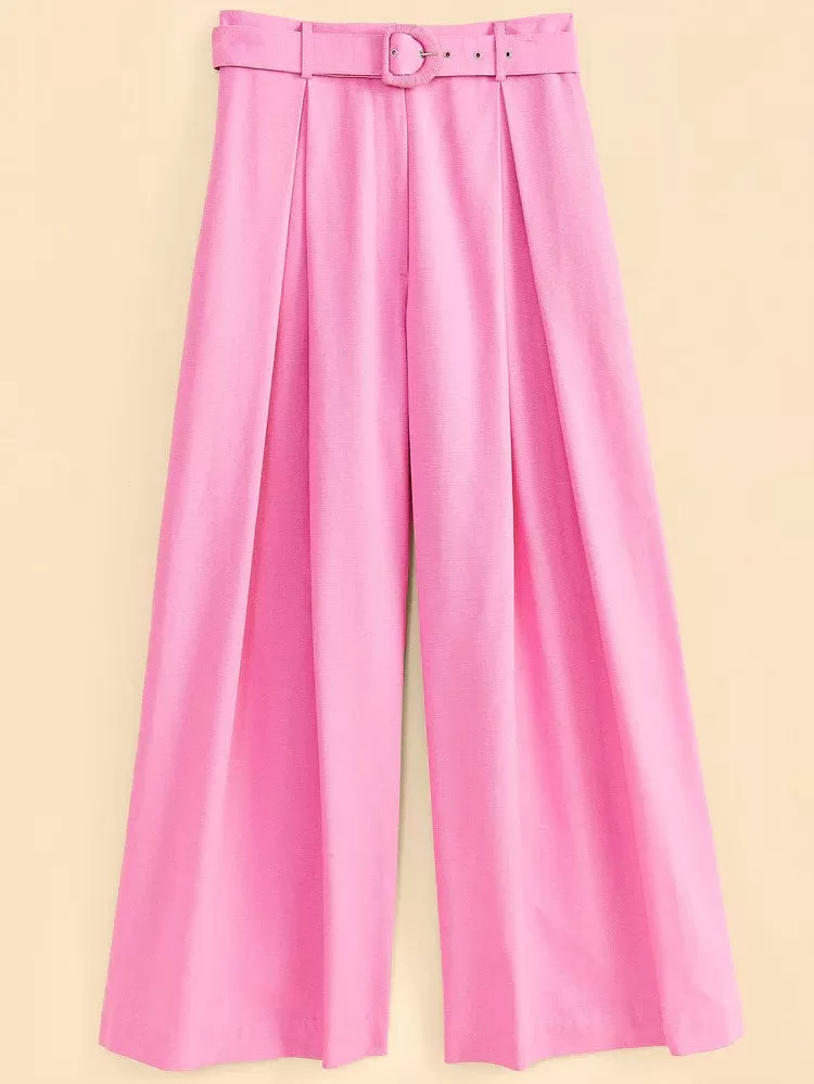 Pink Tailored Pants