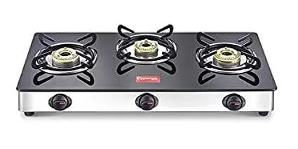 Prestige Marvel Plus Stainless Steel 3 Burner Gas Stove (GTM 03 LSS) (ISI Certified)