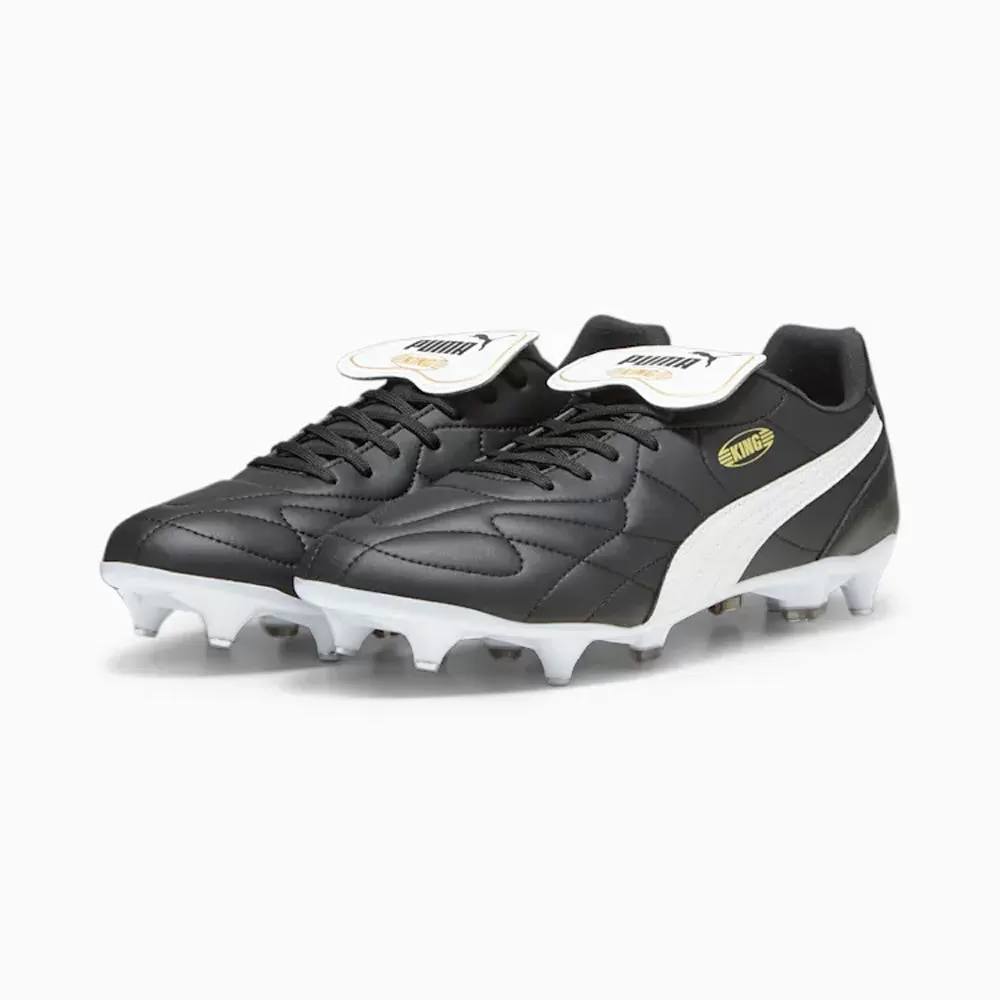 Puma King Top MxSG Football Boots (Black/White)