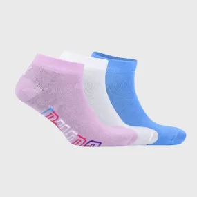 Puma Womens 3 Pack Low Cut Graphic Socks White/Multi _ 181973 _ White