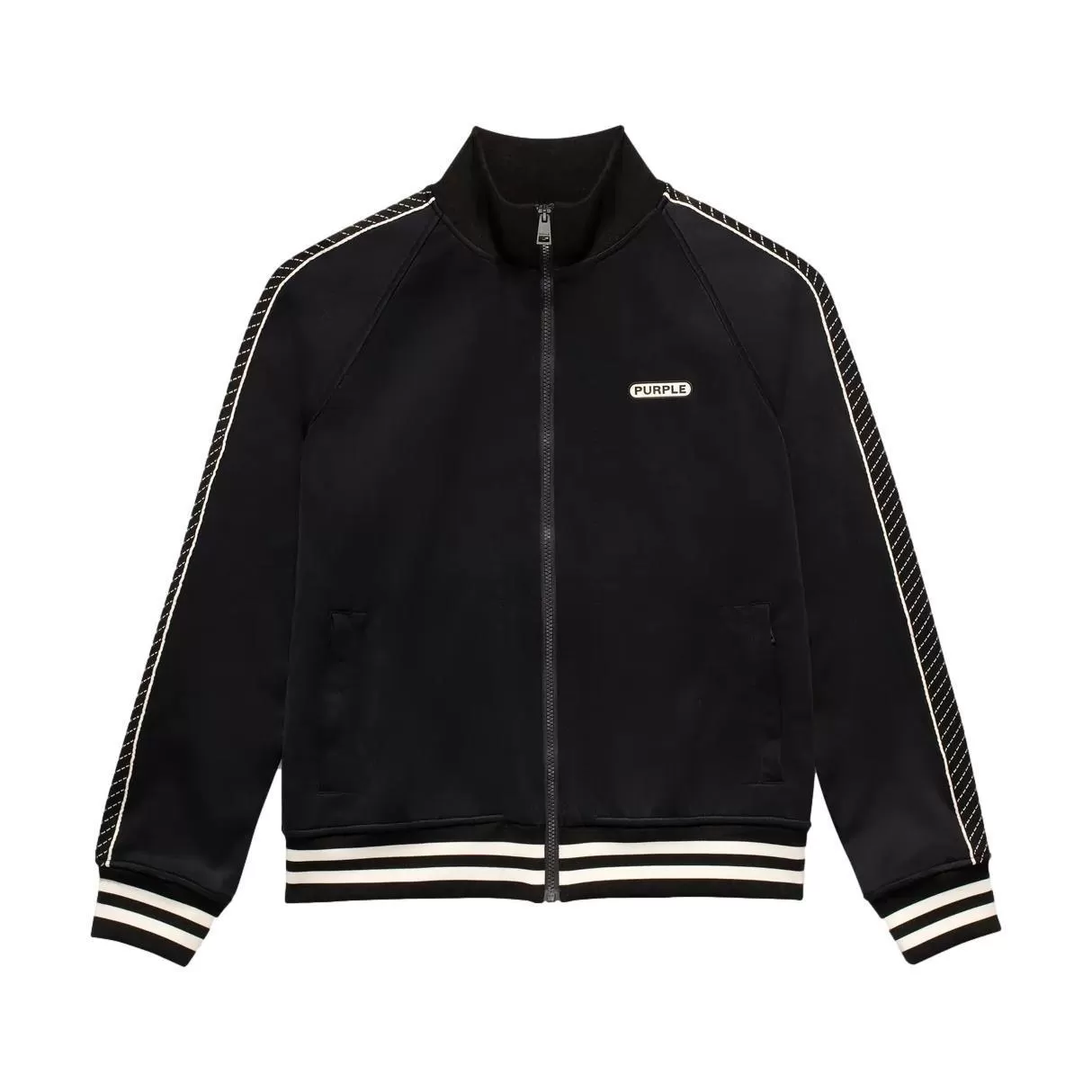 PURPLE BRAND P414 POLY TRICOT TRACK JACKET