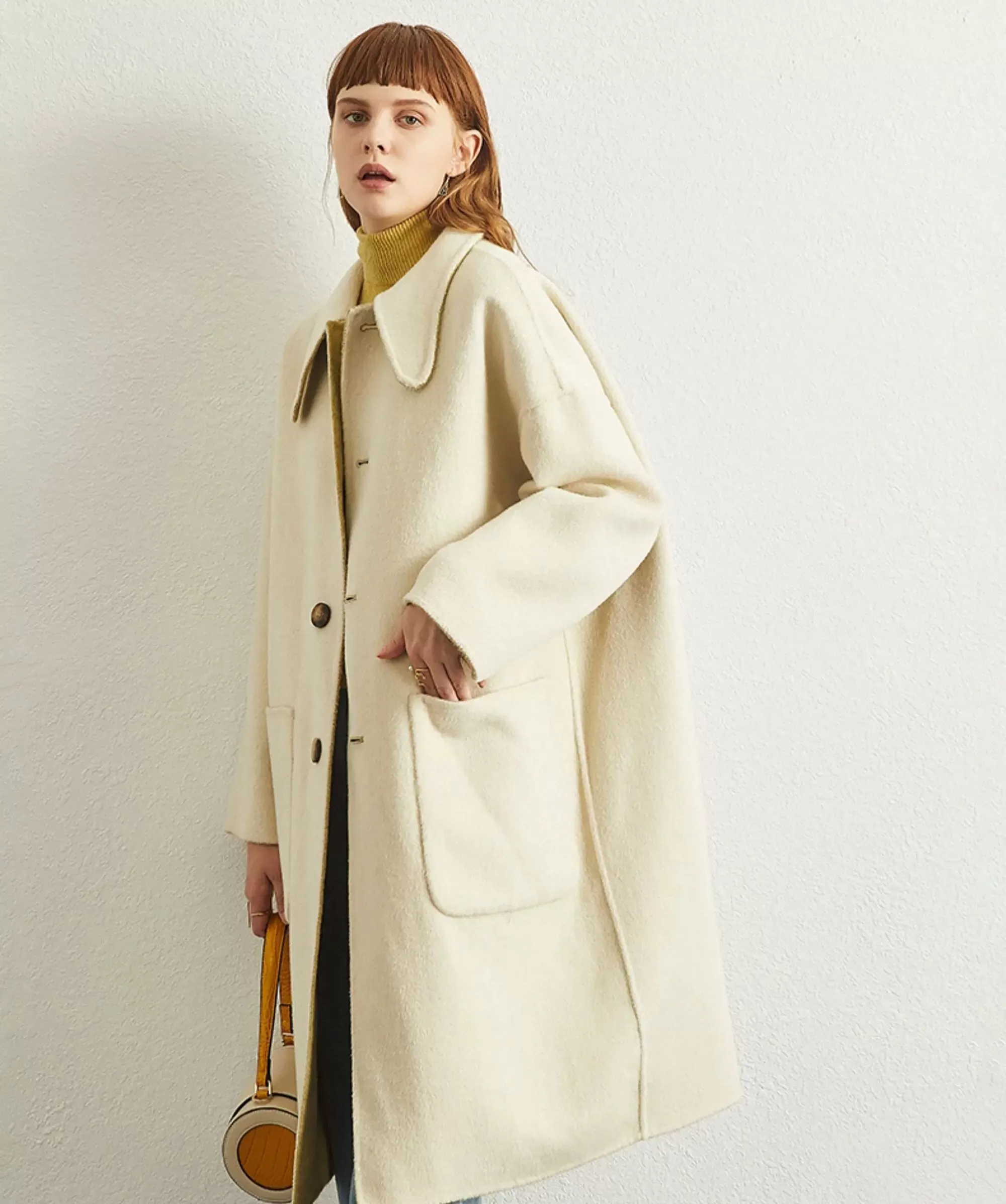 Reversible Double Face Wool Coat