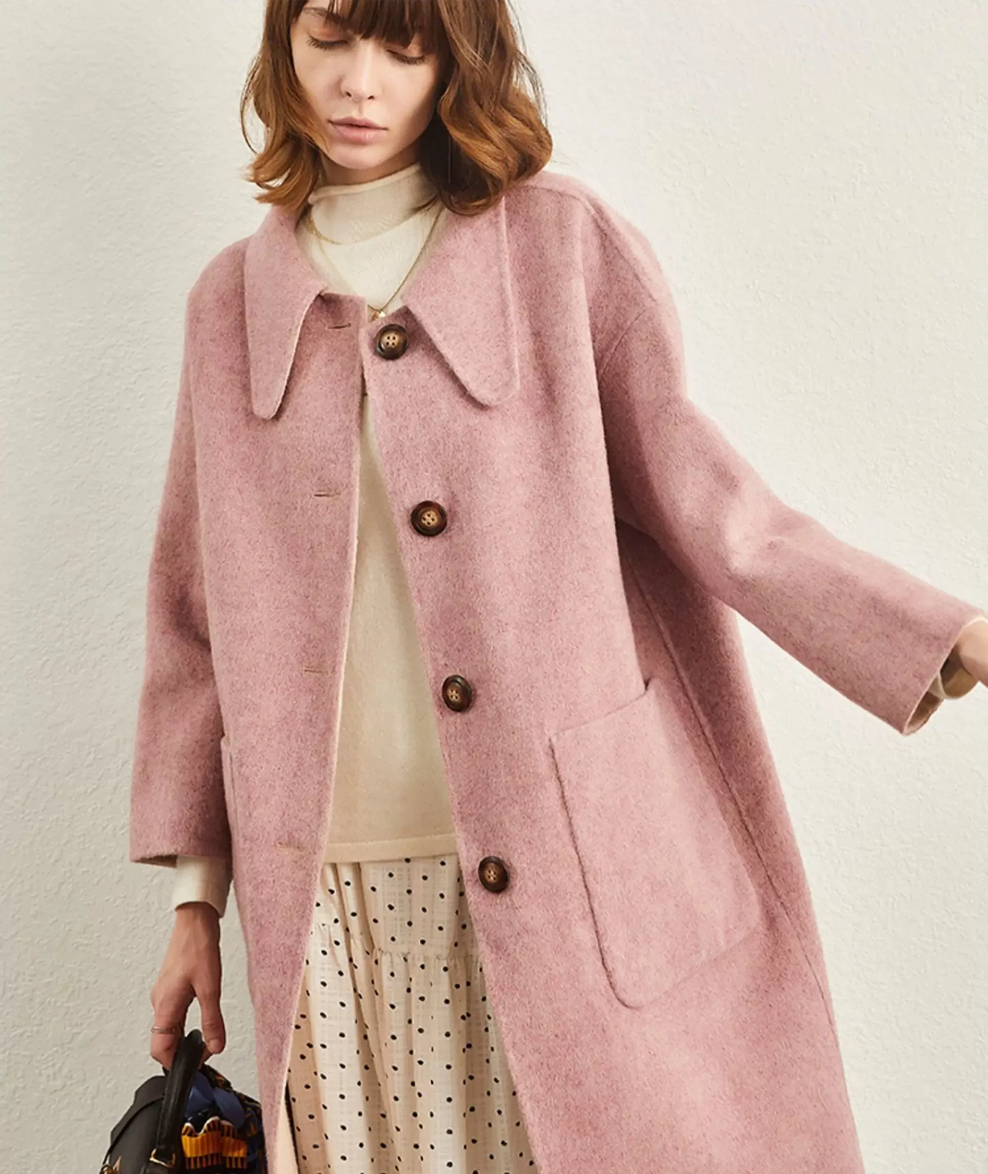 Reversible Double Face Wool Coat