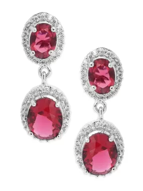 Rubans Ruby Studded AD Earrings