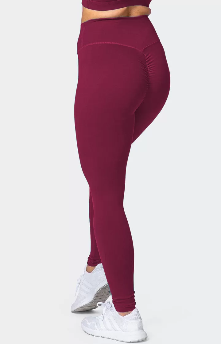 SCRUNCH BUM LEGGINGS Classic ( Wine )