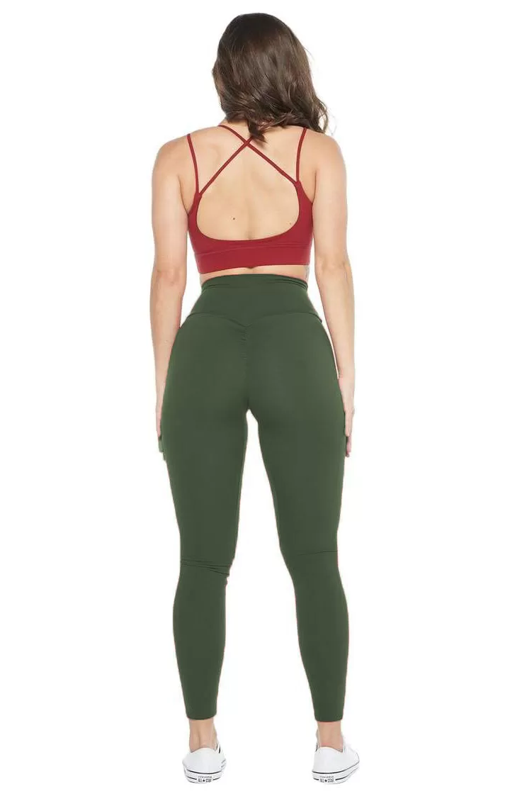 SCRUNCH BUM LEGGINGS Classic ( Wine )