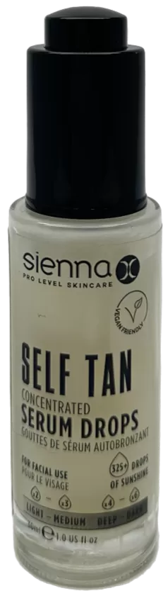 Sienna X Self Tan Concentrated Serum Drops Universal 30ml