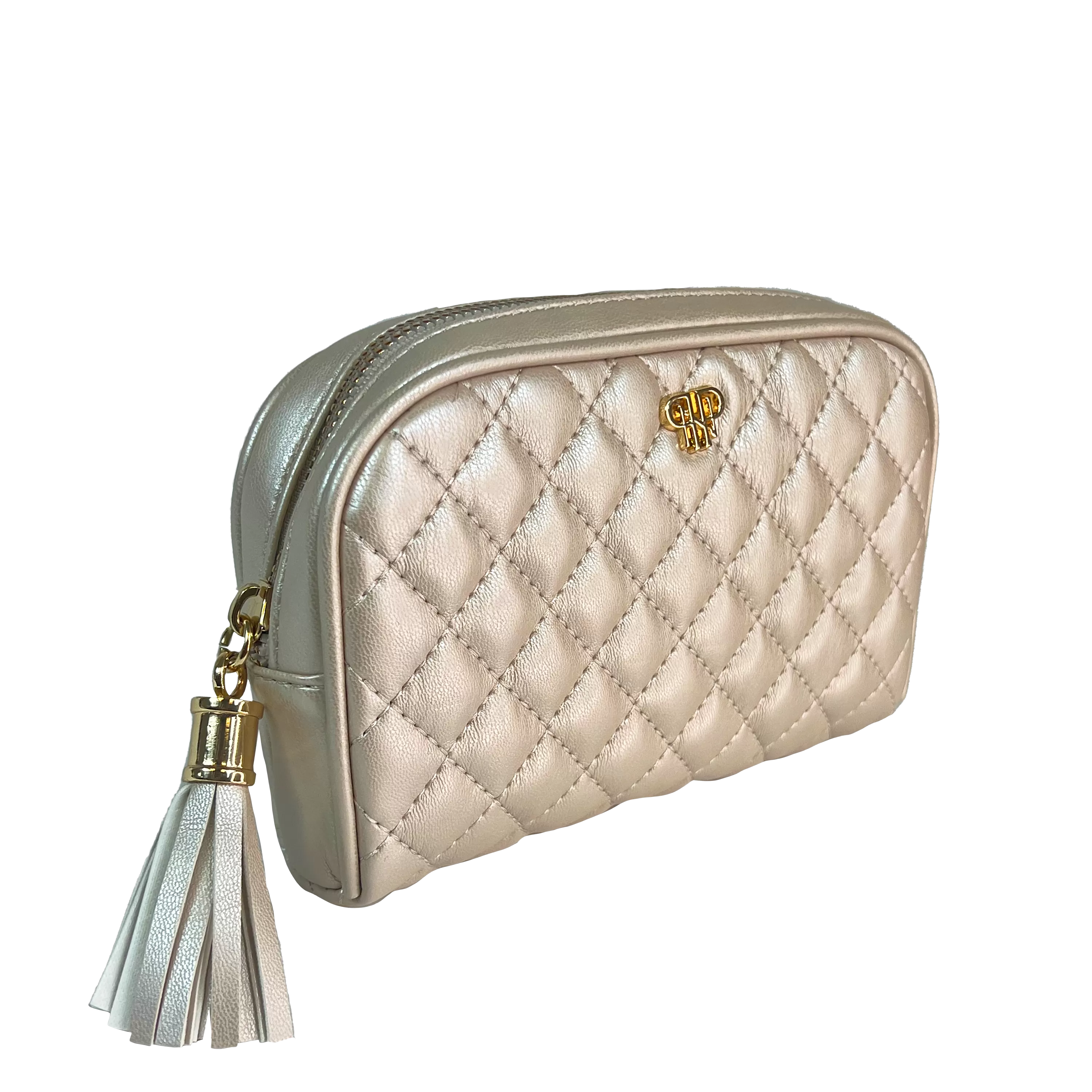 Small Makeup Bag - Pearl Quilted