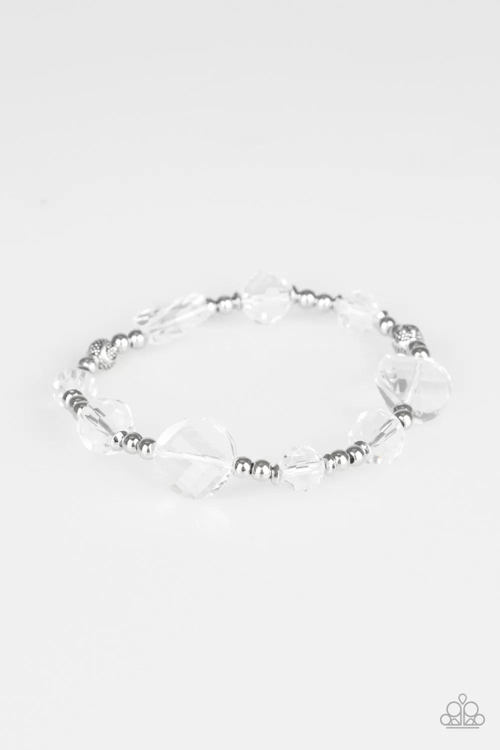 Starry-Eyed Elegance White-Bracelet