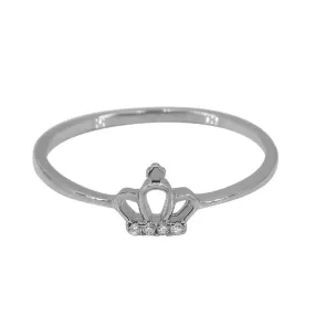 Sterling silver crown ring