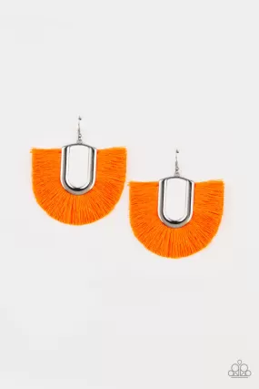 Tassel Tropicana Orange-Earrings