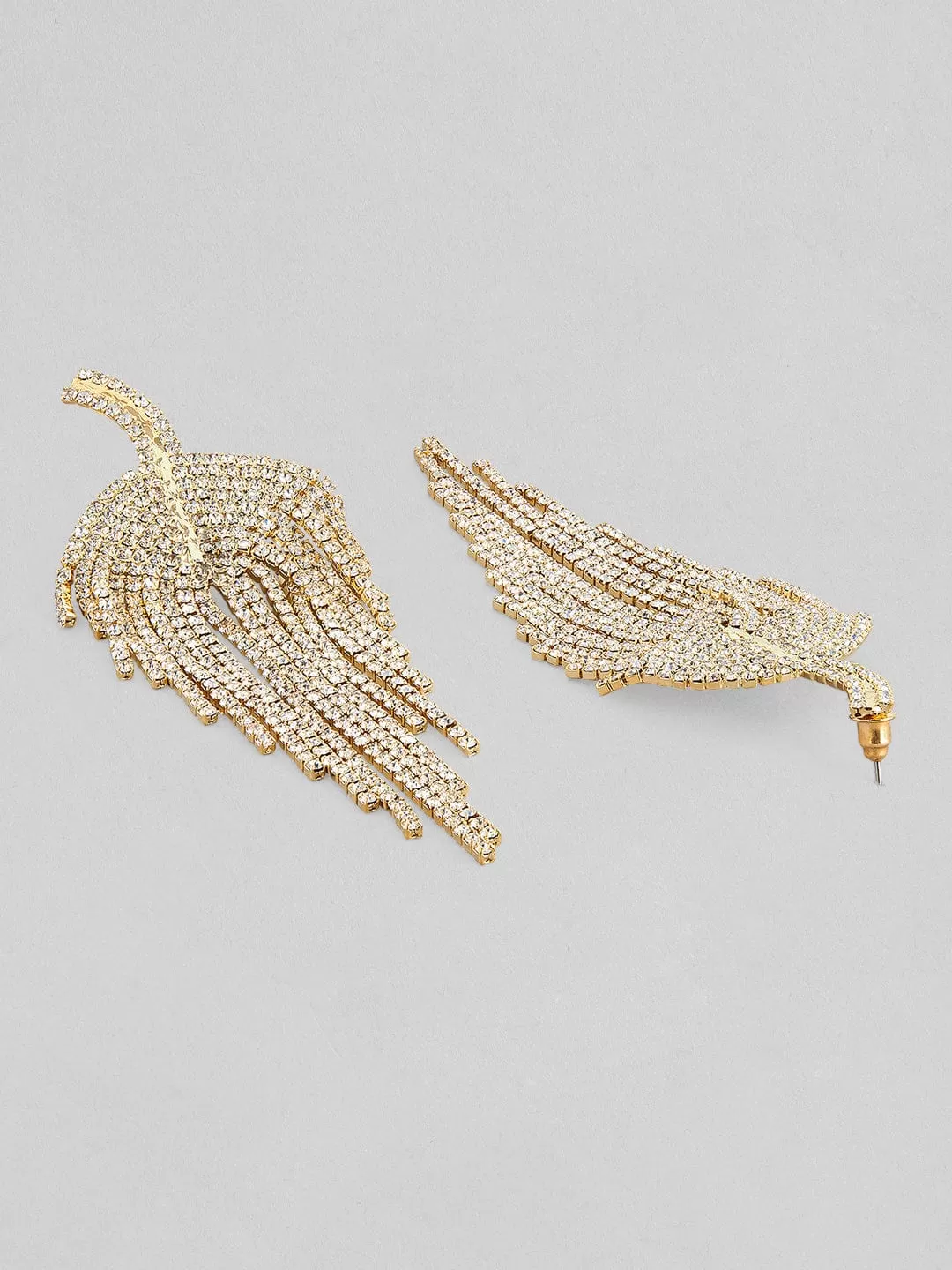 TOKYO TALKIES X Rubans Gold-Toned Contemporary Drop Earrings