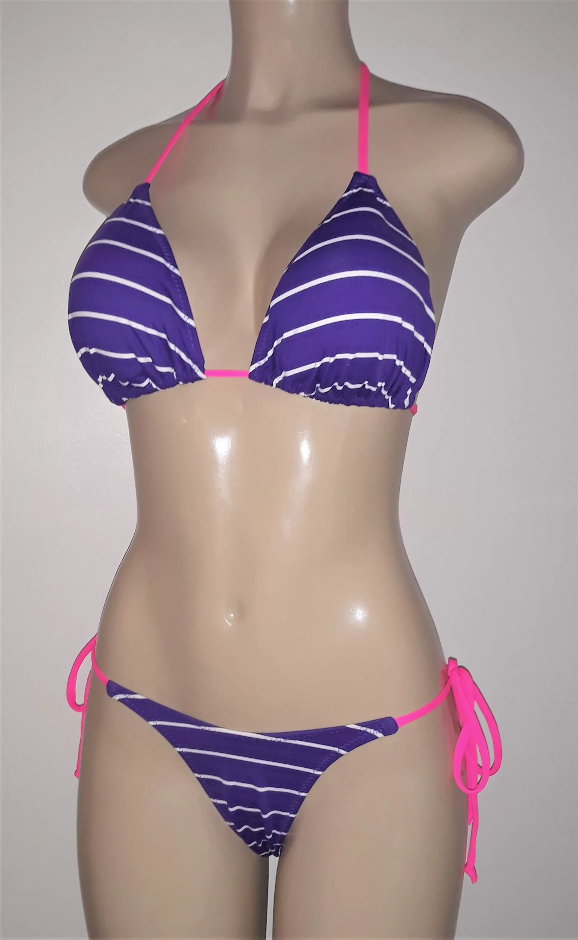 Triangle Top and Tie Side Brazilian Bikini