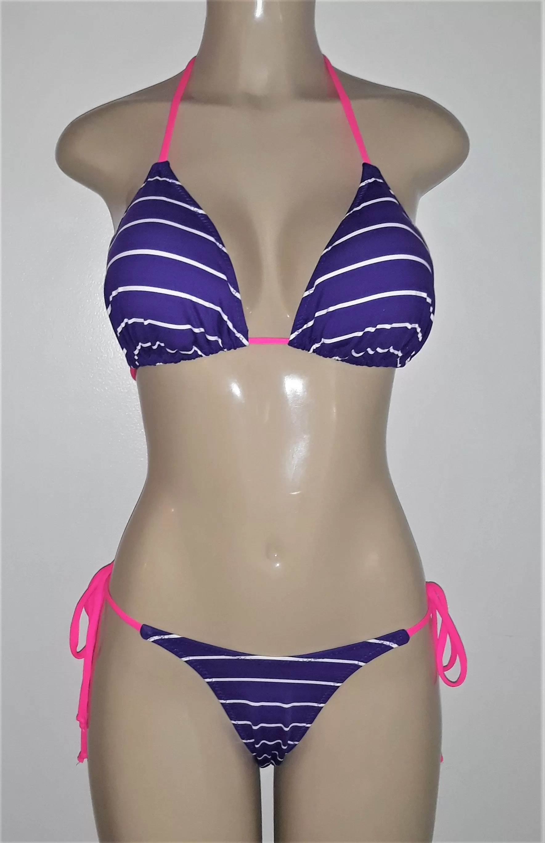 Triangle Top and Tie Side Brazilian Bikini