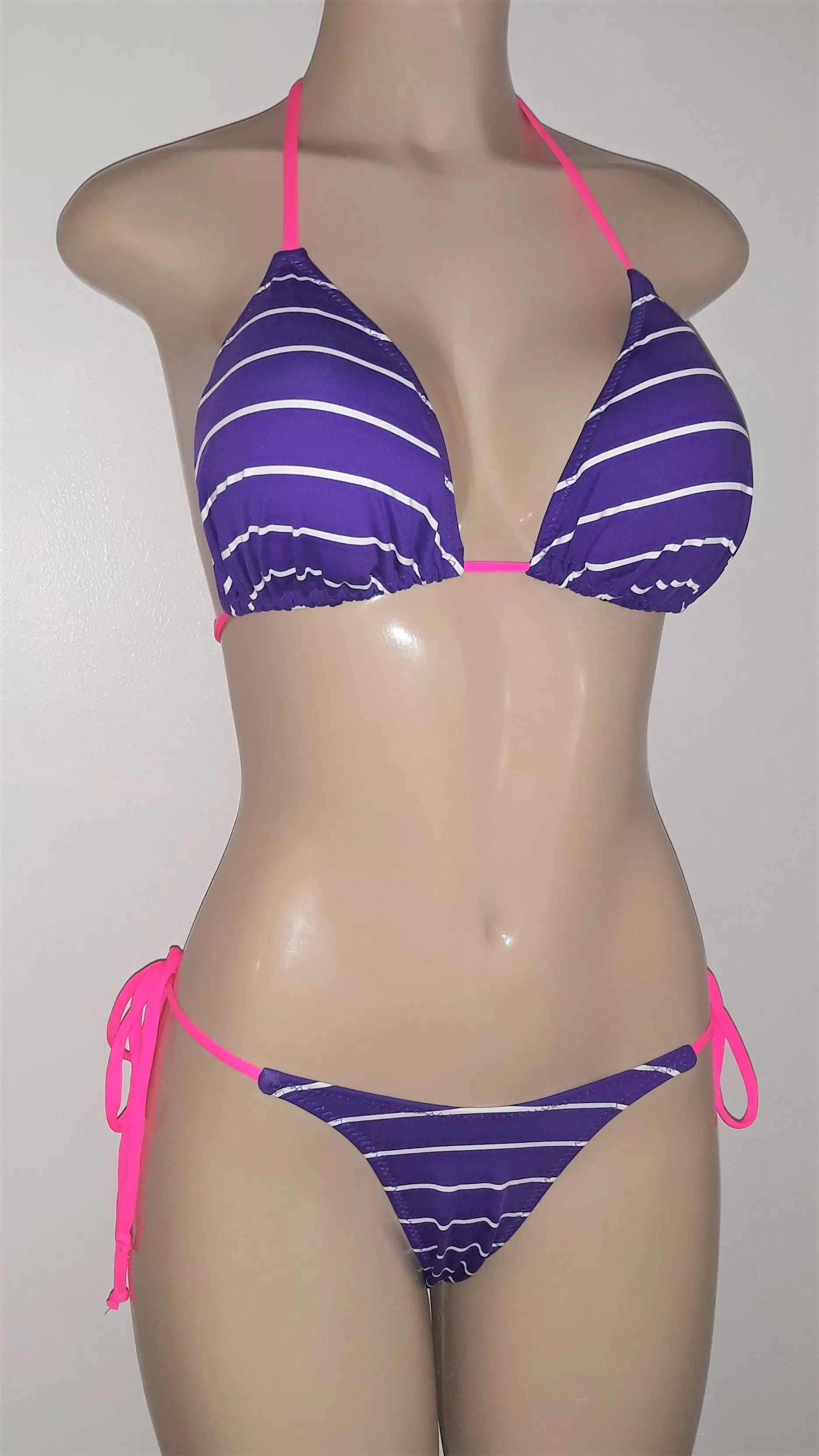 Triangle Top and Tie Side Brazilian Bikini