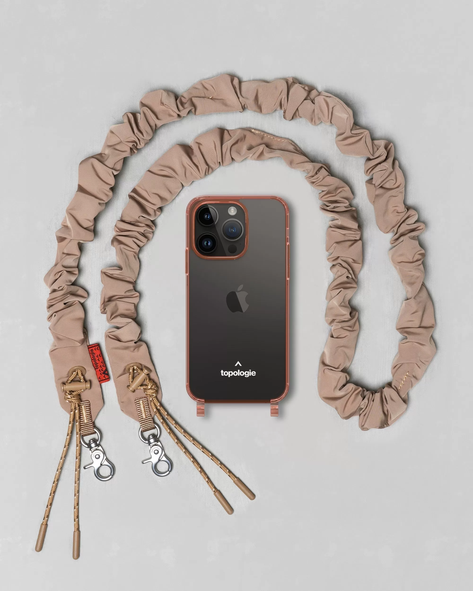 Verdon Phone Case / Blush Pink / Bungee Strap Beige