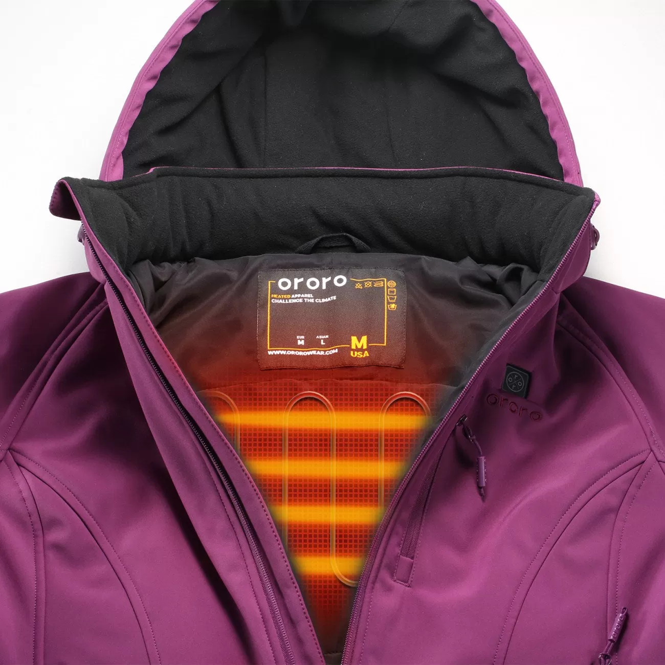 Women's Classic Heated Jacket - Purple