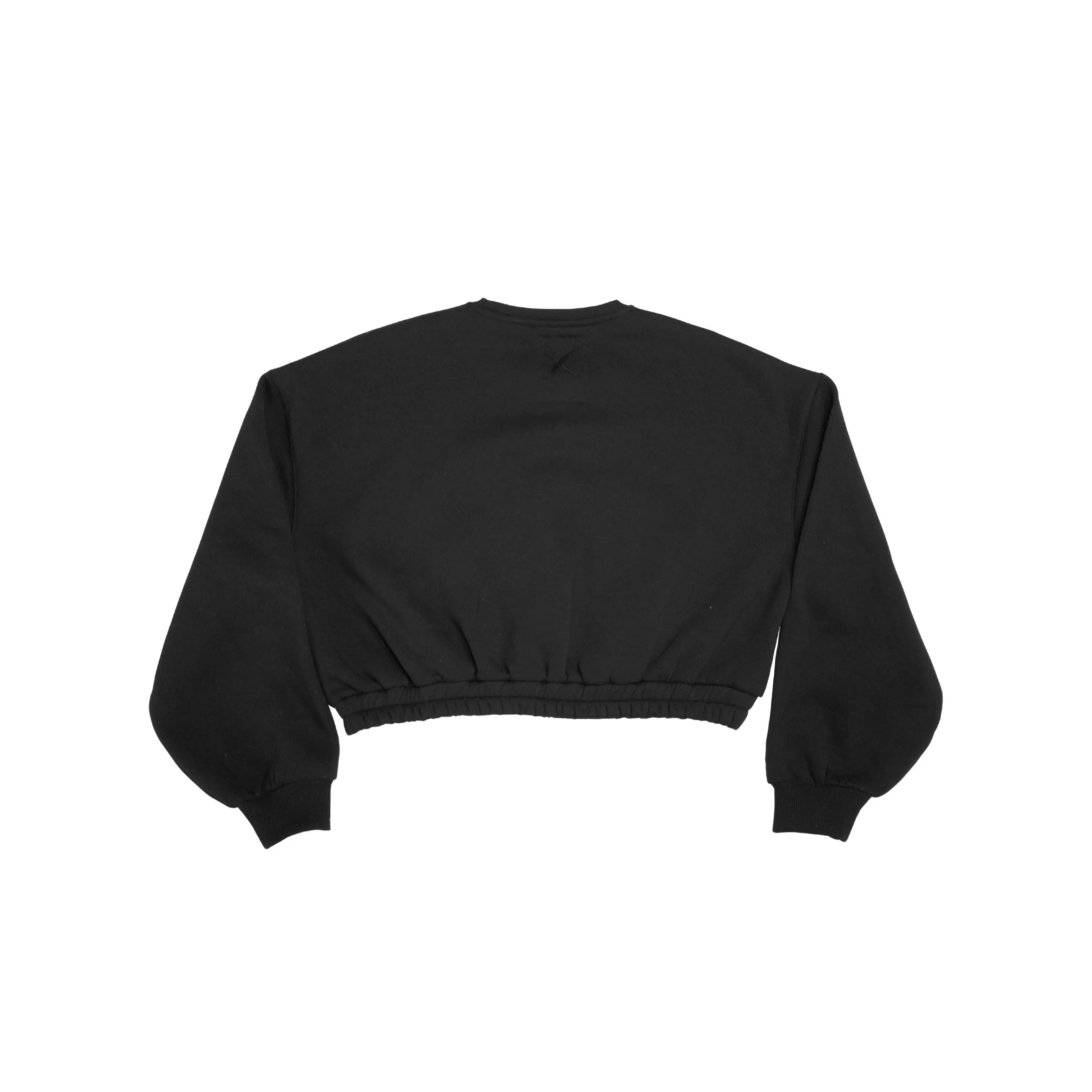 WOMEN'S HATTIE CROP SWEATSHIRT IN BLACK - LIMITED EDITION