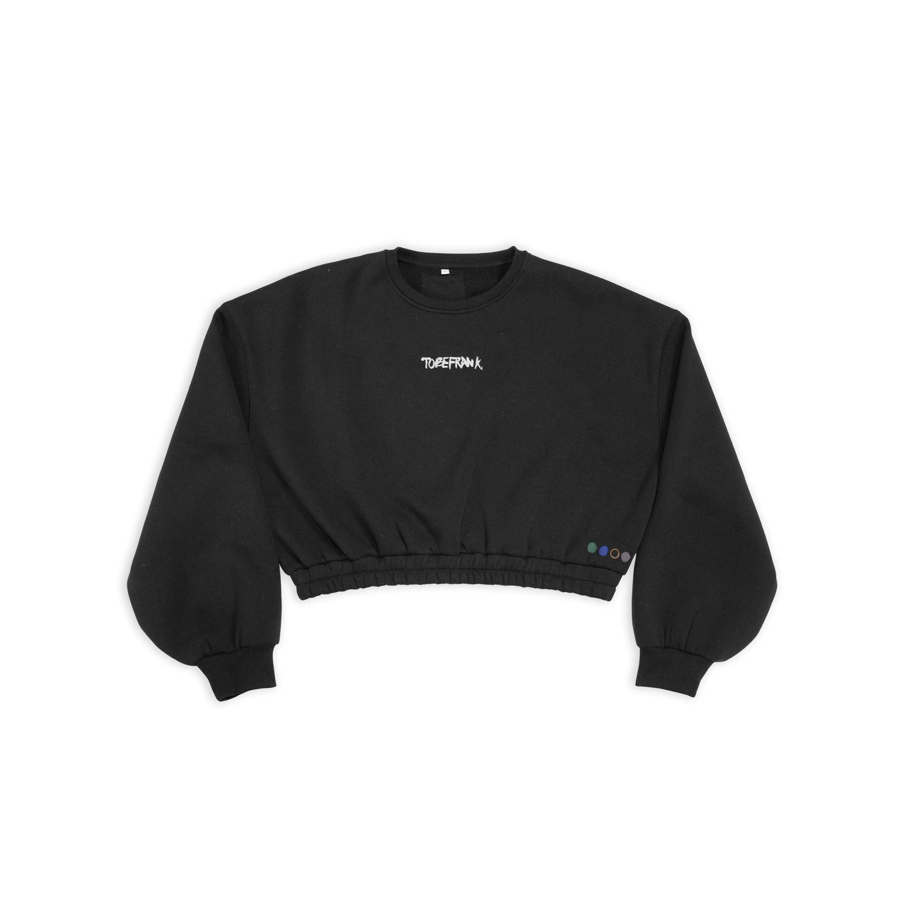 WOMEN'S HATTIE CROP SWEATSHIRT IN BLACK - LIMITED EDITION